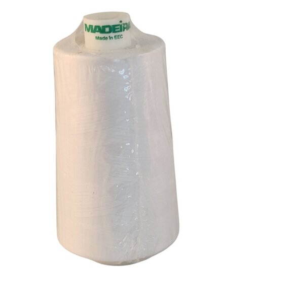 Madeira Polyester Embroidery Thread Cone White 4500m - Picture 9 of 10